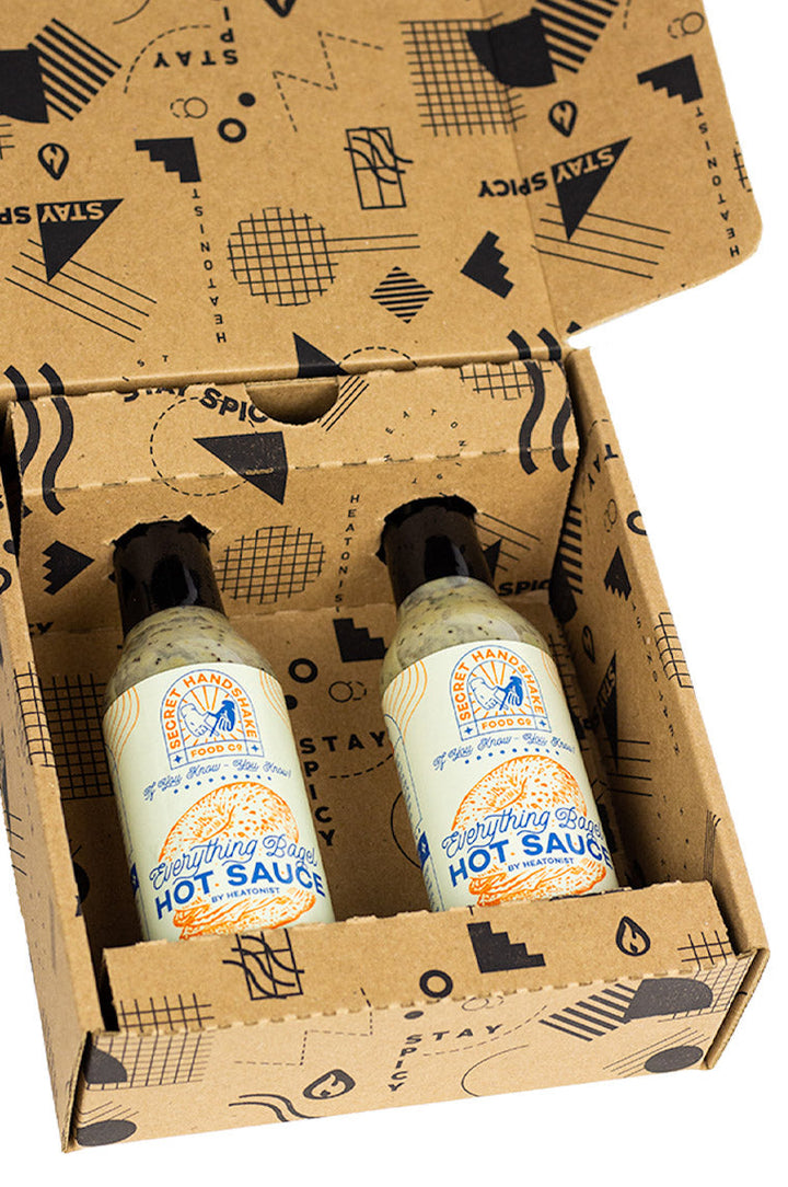 Secret Handshake Food Co Everything Bagel Hot Sauce 2-Pack I0