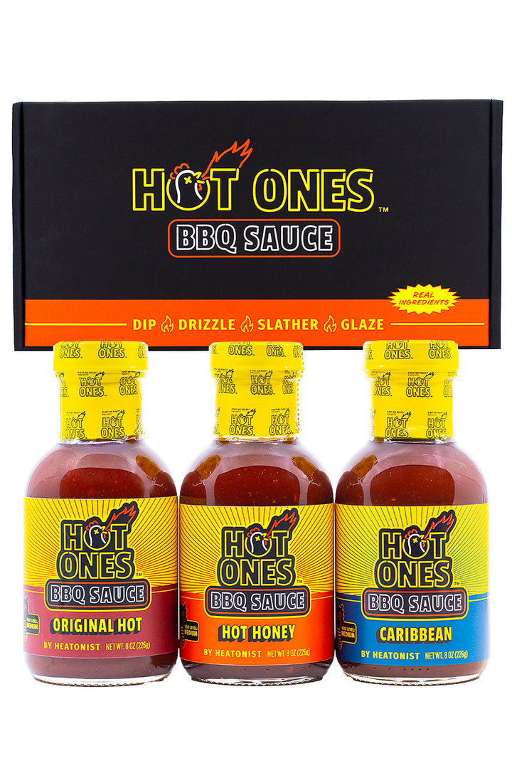 Hot Ones BBQ Trio Pack (Original / Hot Honey / Caribbean) J0
