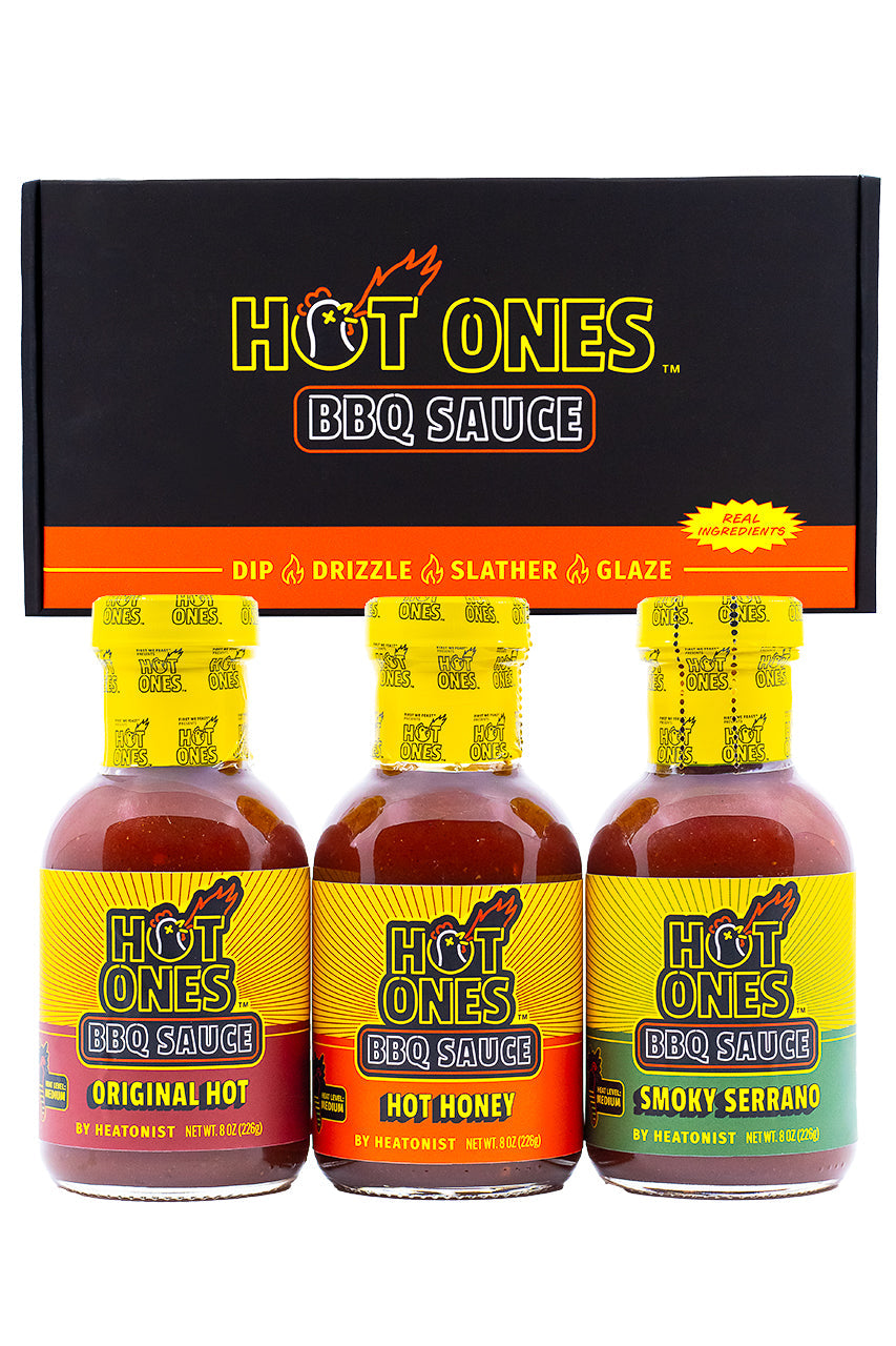 Hot Ones BBQ Trio Pack (Original / Hot Honey / Smoked Serrano) F3