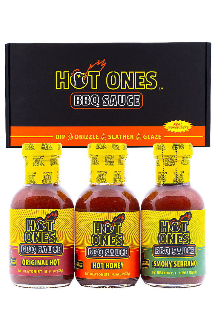 Hot Ones BBQ Trio Pack (Original / Hot Honey / Smoked Serrano) F3