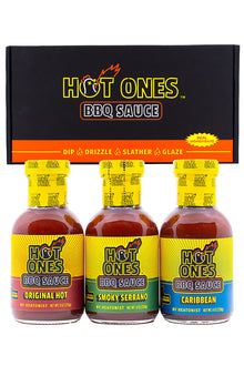 Hot Ones BBQ Trio Pack (Original / Smoked Serrano / Caribbean) D5