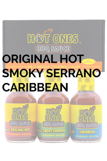Hot Ones BBQ Trio Pack (Original / Smoked Serrano / Caribbean) D5